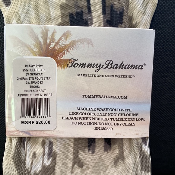 Tommy Bahama Low Cut Liners Socks - Picture 4 of 4